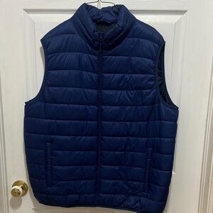 George Men's Dark Blue Quilted Vest